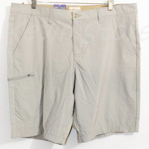 Weatherproof Men's The Trail Shorts Packable Hybrid Quick Dry Shorts Gray